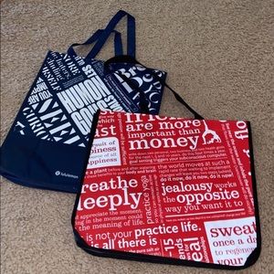 Bigger lulu bags , for both BUY THEM!